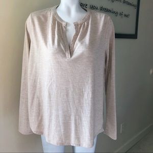 The Loft High - Low Cream Blouse